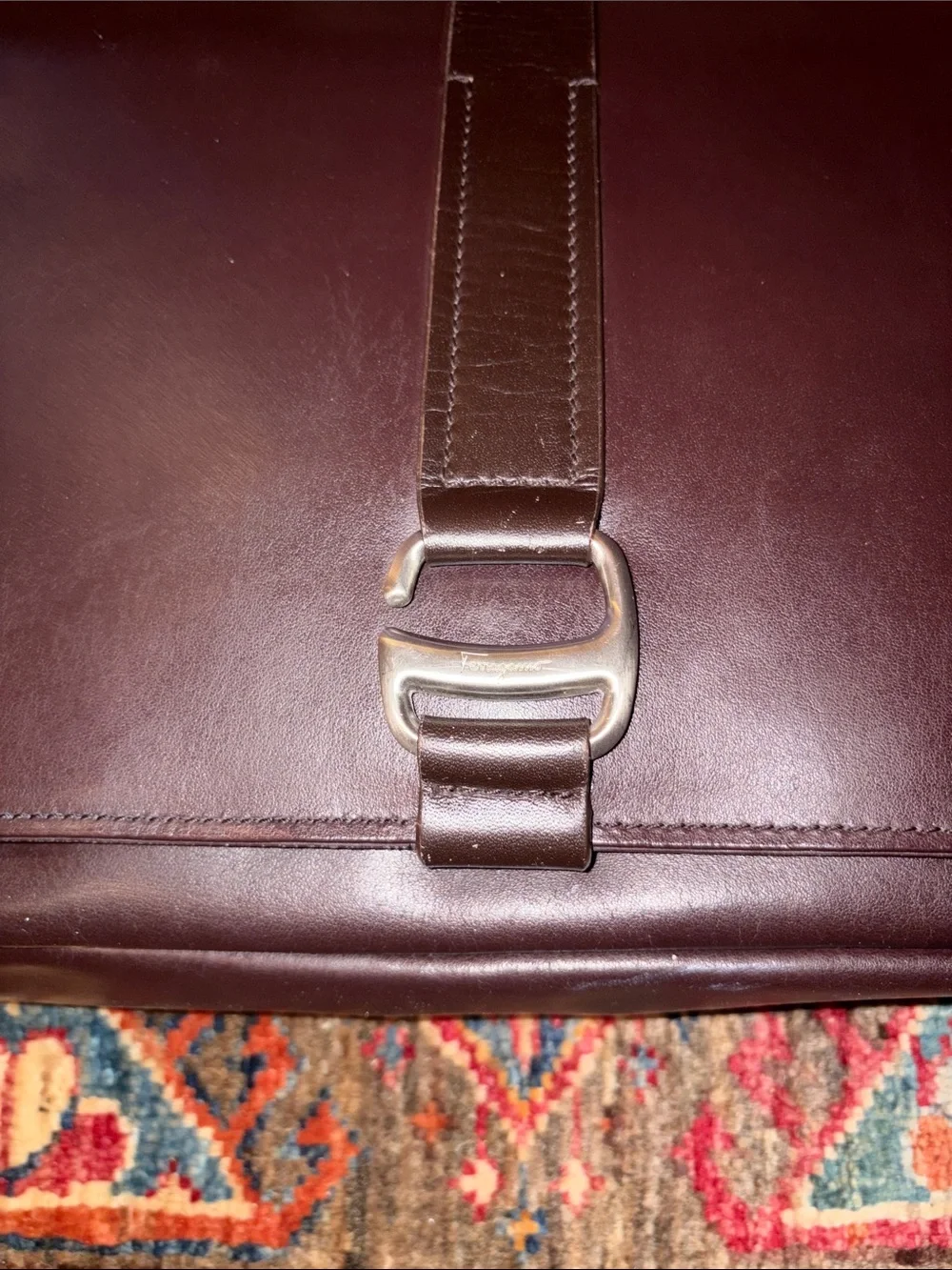 Salvatore Ferragamo smooth dark